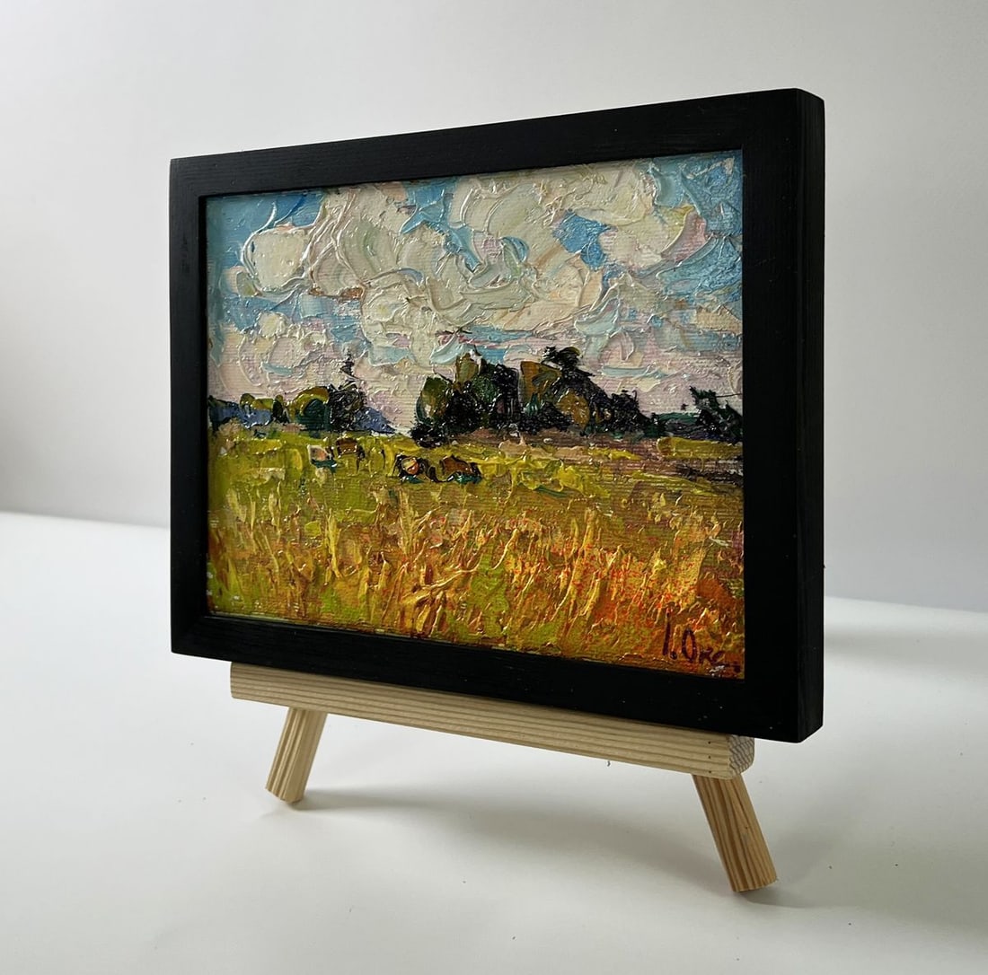 Oil painting Daytime field Oksana Ivanyuk - 2