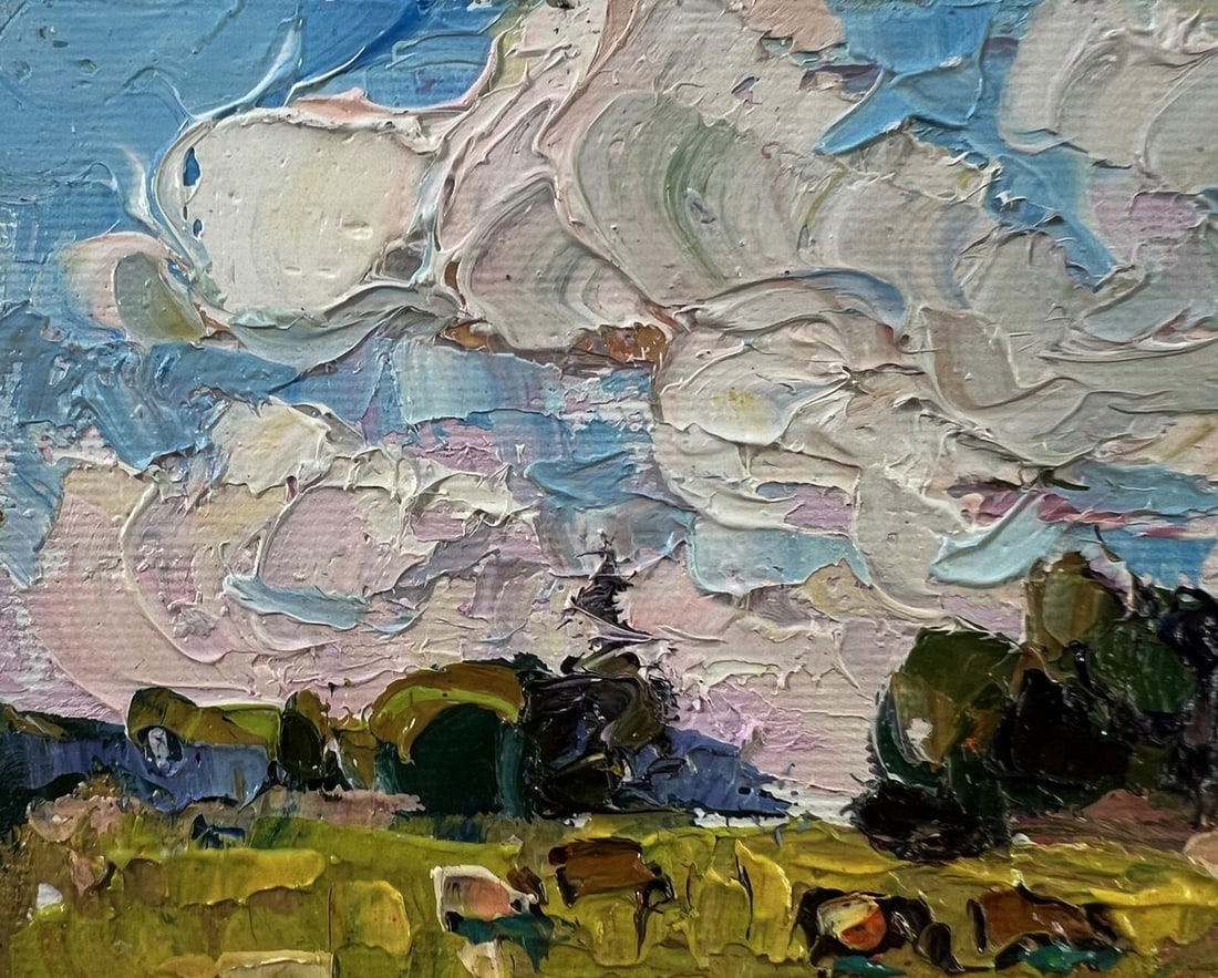 Oil painting Daytime field Oksana Ivanyuk - 7