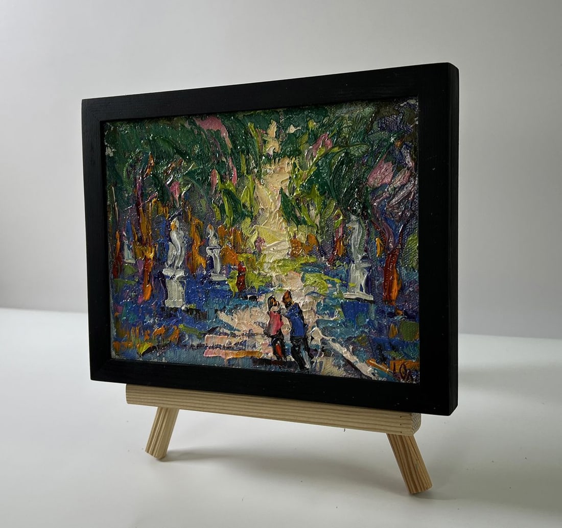 Oil painting Walk in the park Oleksiy Ivanyuk - 2
