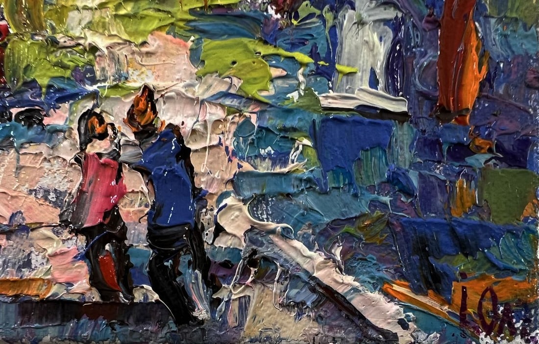 Oil painting Walk in the park Oleksiy Ivanyuk - 5