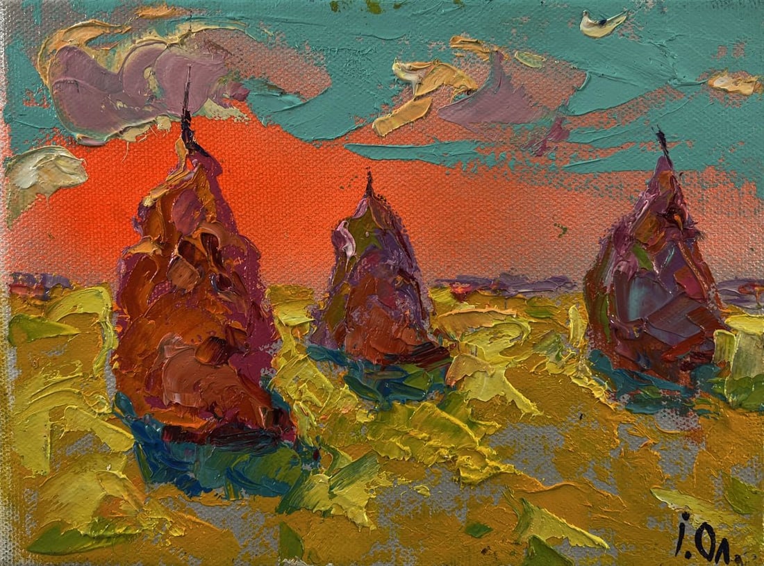 Oil painting Bright summer dawn Oleksiy Ivanyuk - 3