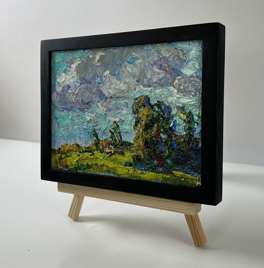 Oil painting Floating clouds Oksana Ivanyuk - 2