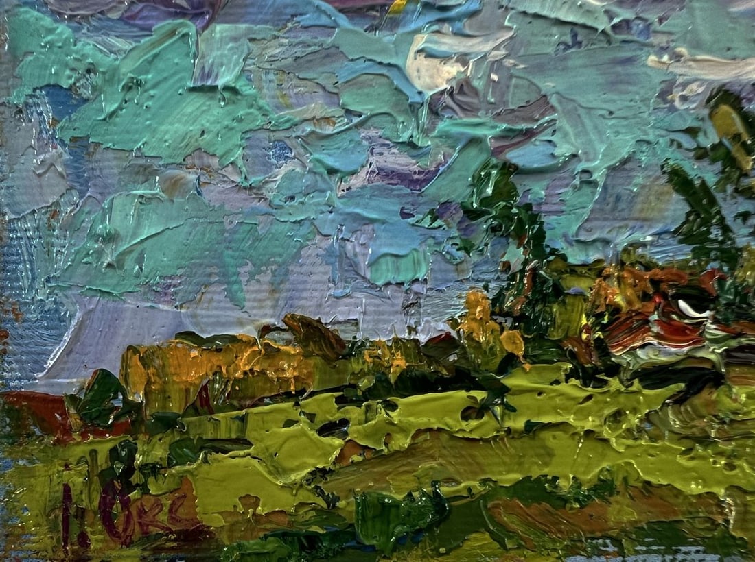 Oil painting Floating clouds Oksana Ivanyuk - 6