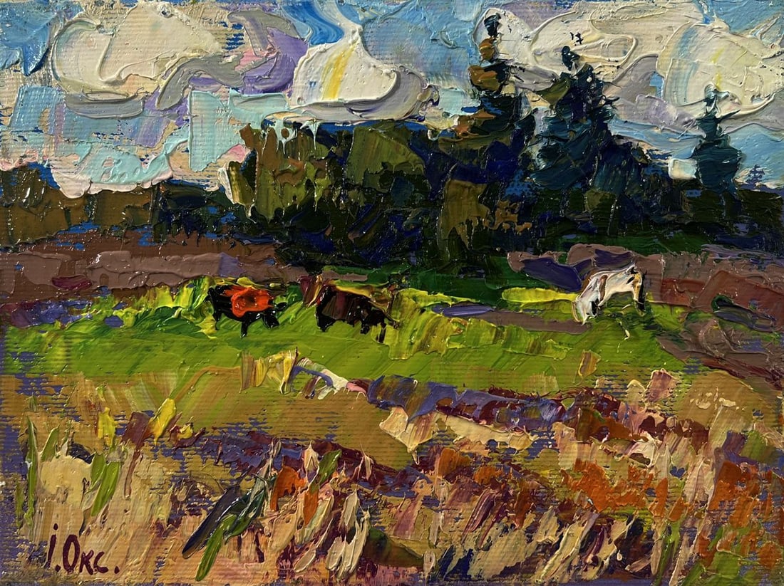 Oil painting Summer nature Oksana Ivanyuk - 3