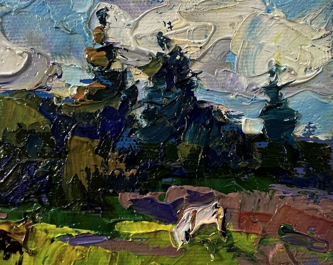 Oil painting Summer nature Oksana Ivanyuk - 4