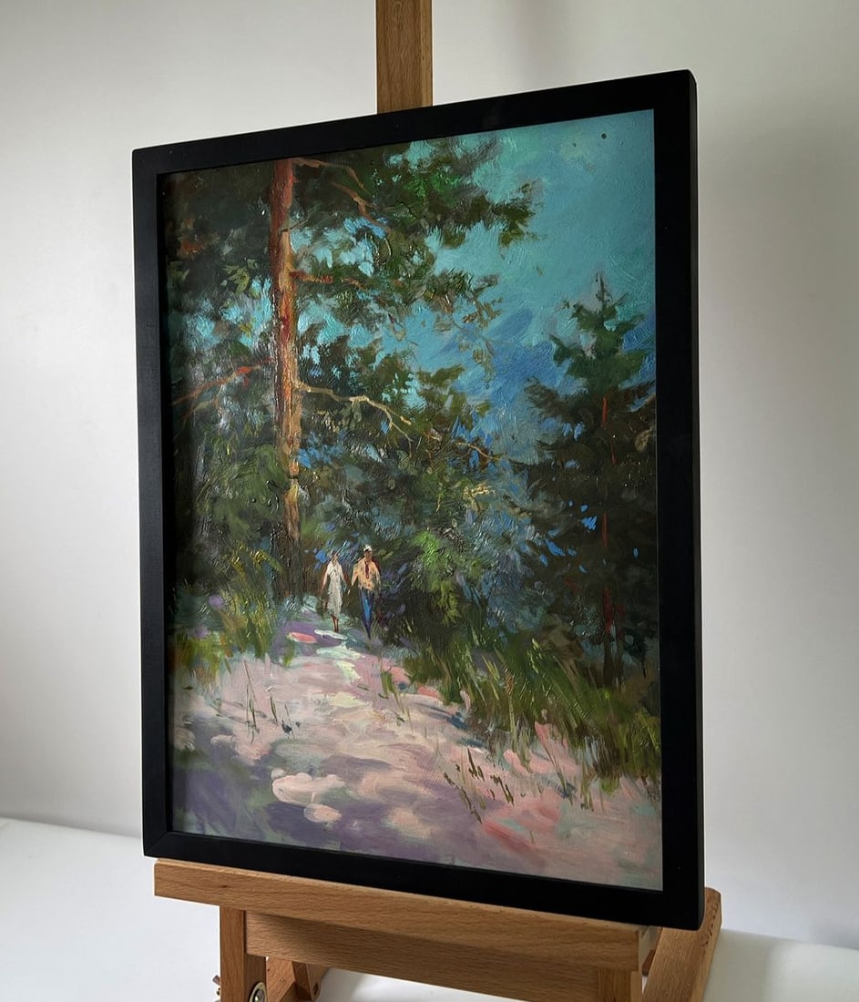 Oil painting Walk in the forest Yuriy Suprunchuk - 2