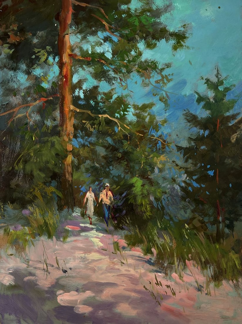 Oil painting Walk in the forest Yuriy Suprunchuk - 3