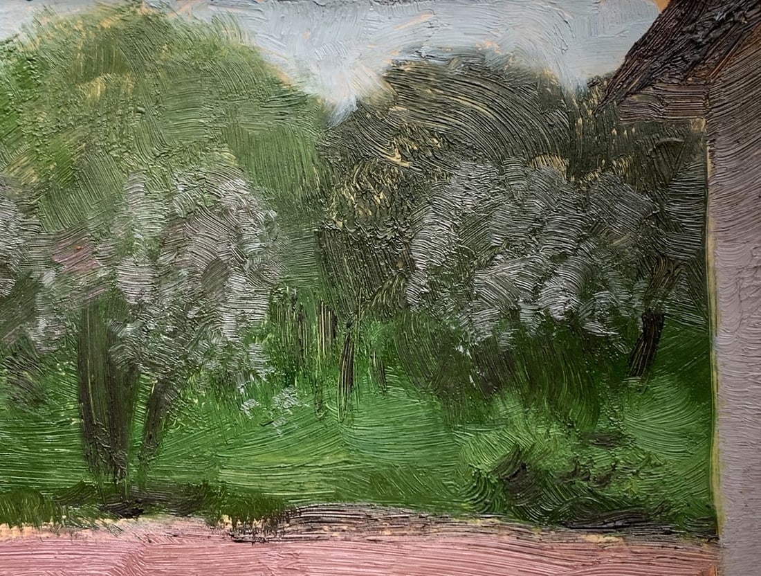 Oil painting Forest by the road Ivan Tsyupka - 6