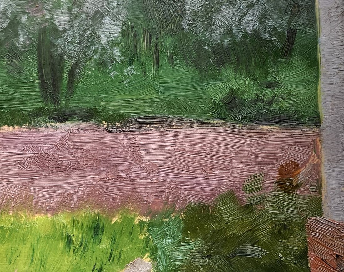 Oil painting Forest by the road Ivan Tsyupka - 7
