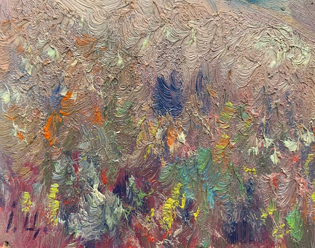 Oil painting Walking through flower fields Ivan Tsyupka - 2