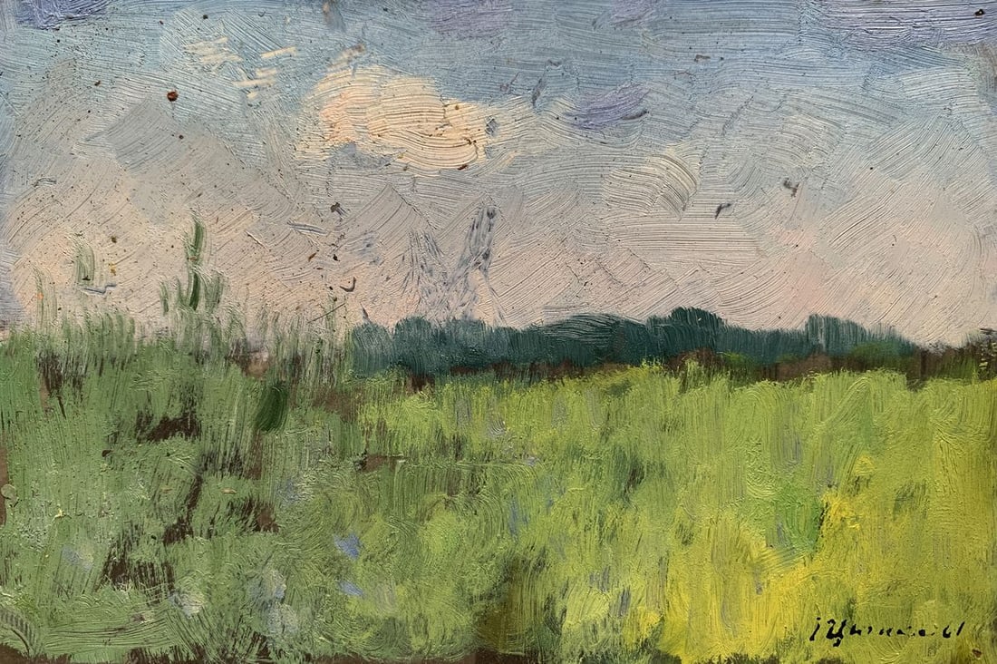 Oil painting After the summer rain Ivan Tsyupka: Title: Oil painting After the summer rain Ivan Tsyupka Description: No1758*** ABOUT THIS PAINTING **** TITLE: "After the summer rain"* ARTISTS: Ivan Kirillovich Tsyupka* SIZE: 10.5x16 cm/'4.13x6.29 in