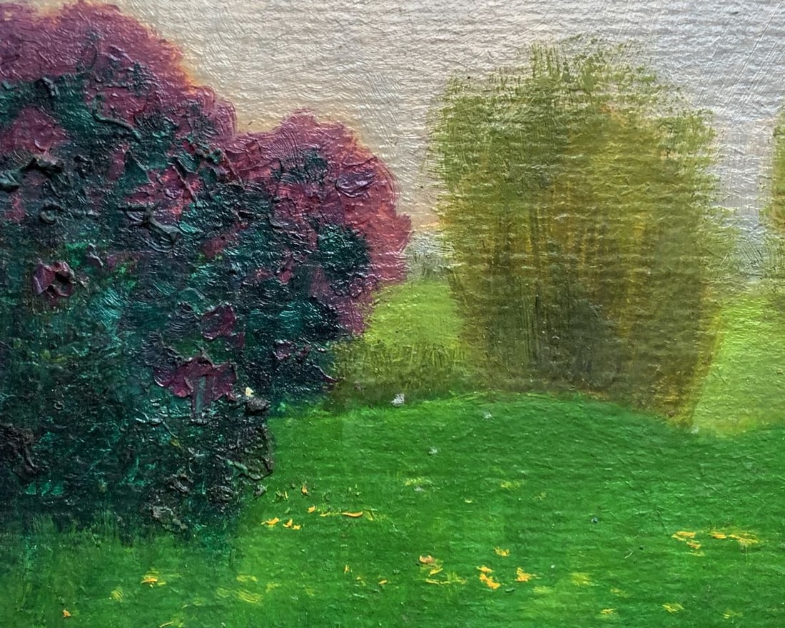 Oil painting Three trees in a field Ivan Tsyupka - 7
