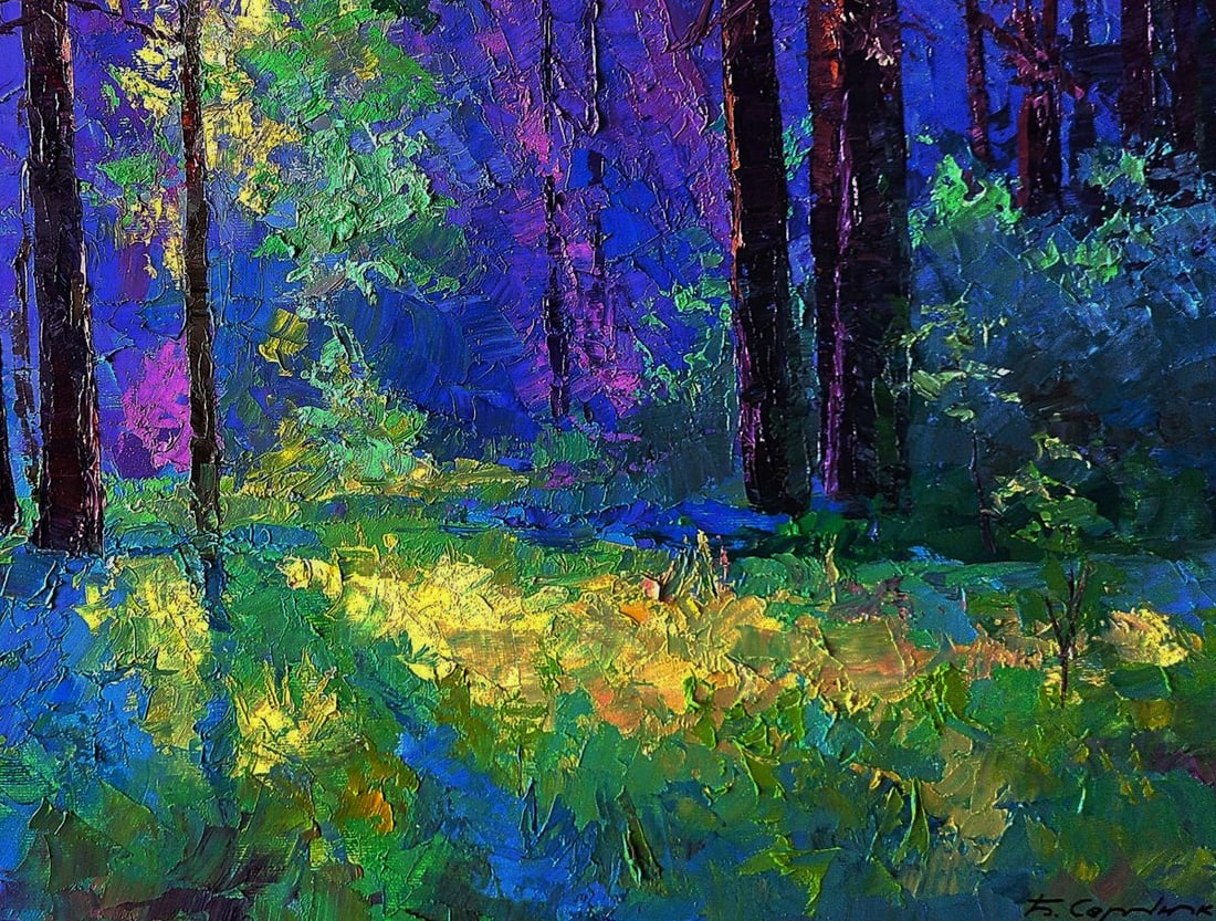 Oil painting Sunny meadow Boris Serdyuk - 7