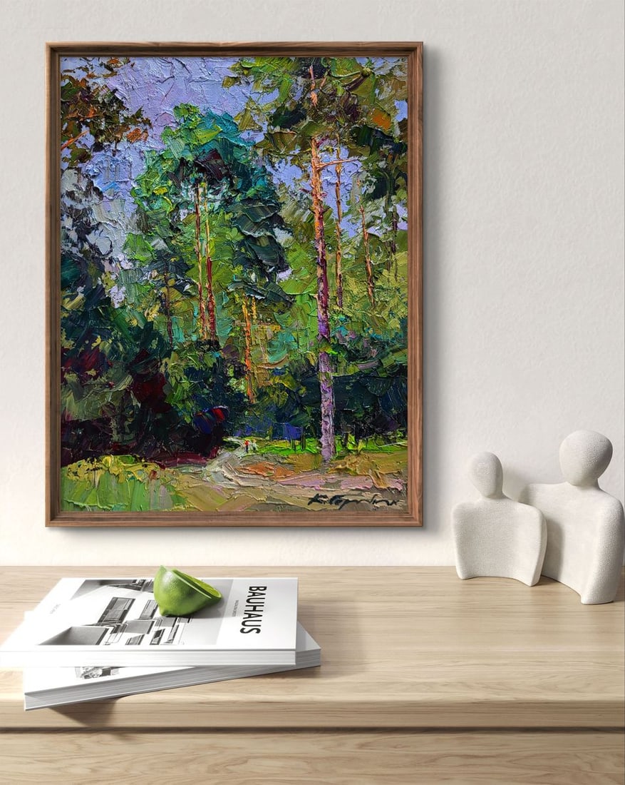 oil painting Along the forest path Boris Serdyuk - 3