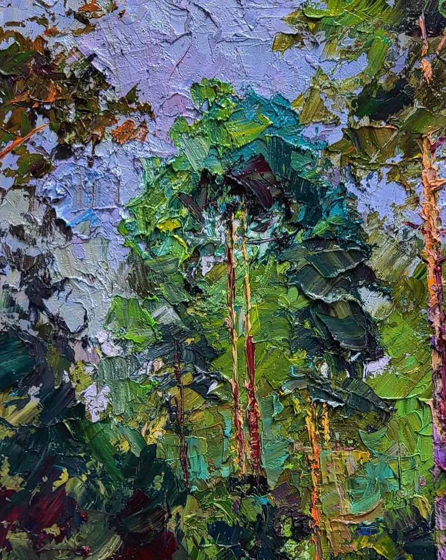 oil painting Along the forest path Boris Serdyuk - 4