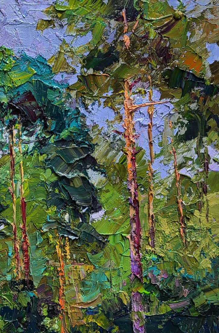 oil painting Along the forest path Boris Serdyuk - 5
