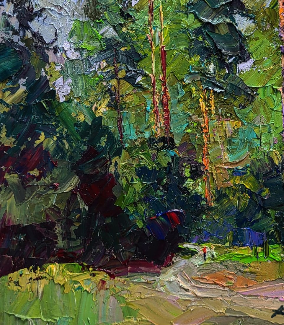 oil painting Along the forest path Boris Serdyuk - 6