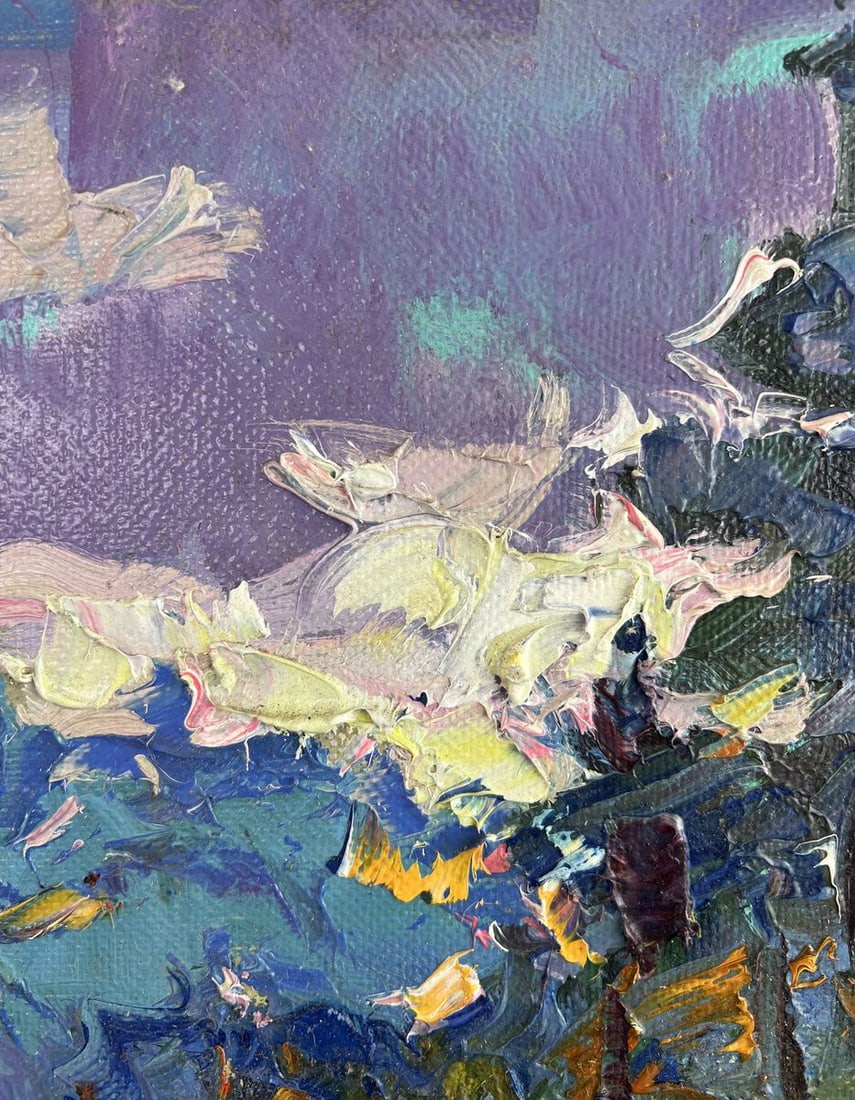 Oil painting Silver of morning dew Alex Kalenyuk - 5