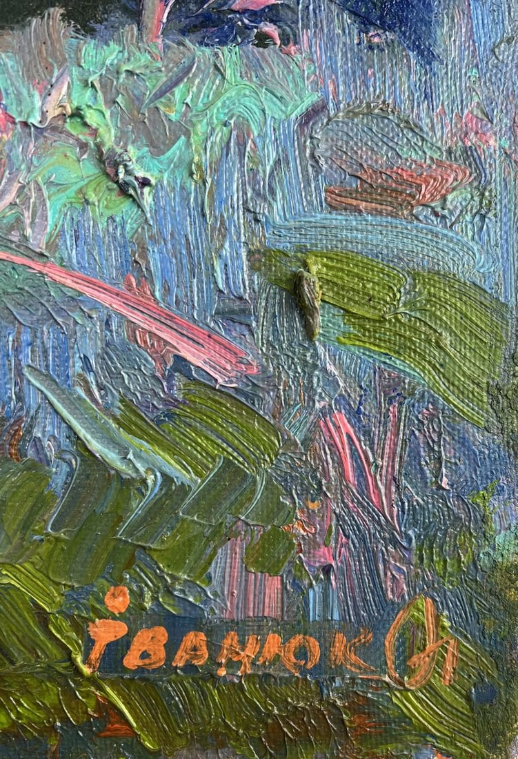 Oil painting Silver of morning dew Alex Kalenyuk - 9
