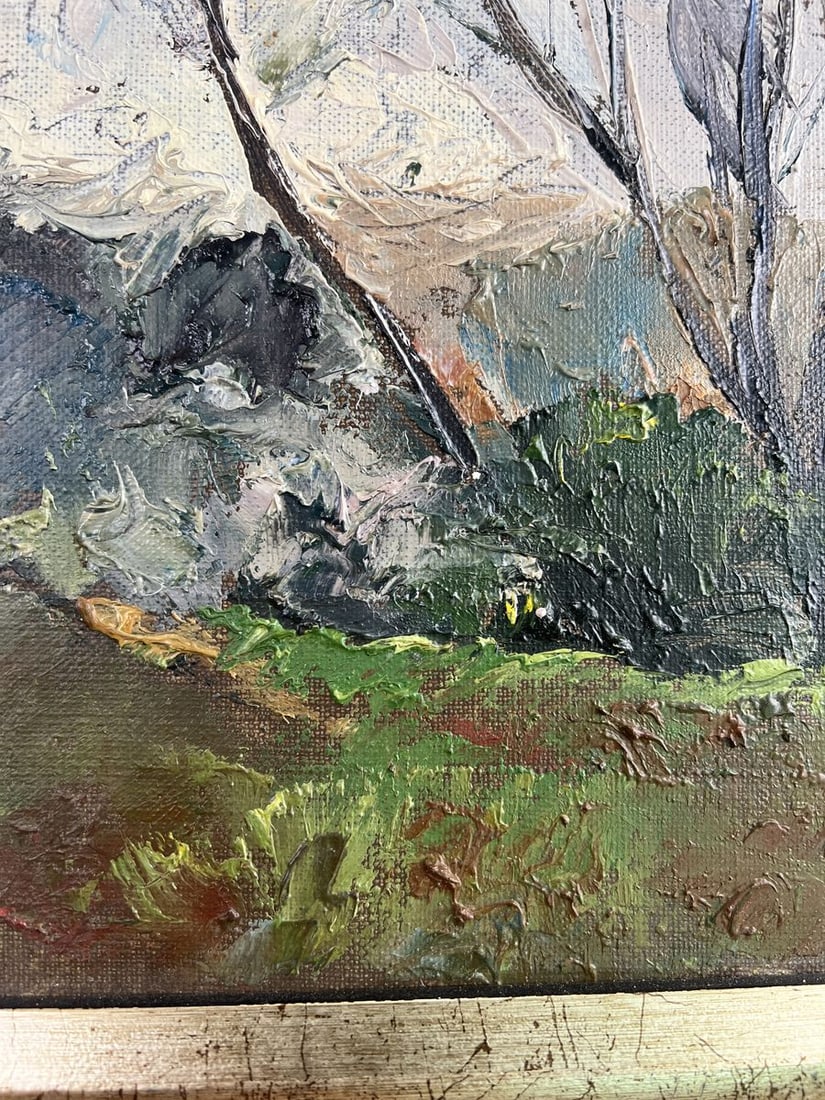 Oil painting Spring in the color of the sky Olga Kotlyarova - 8