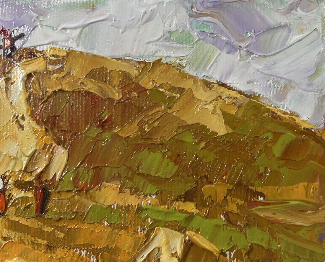 Oil painting Work in the field Alex Kalenyuk - 4