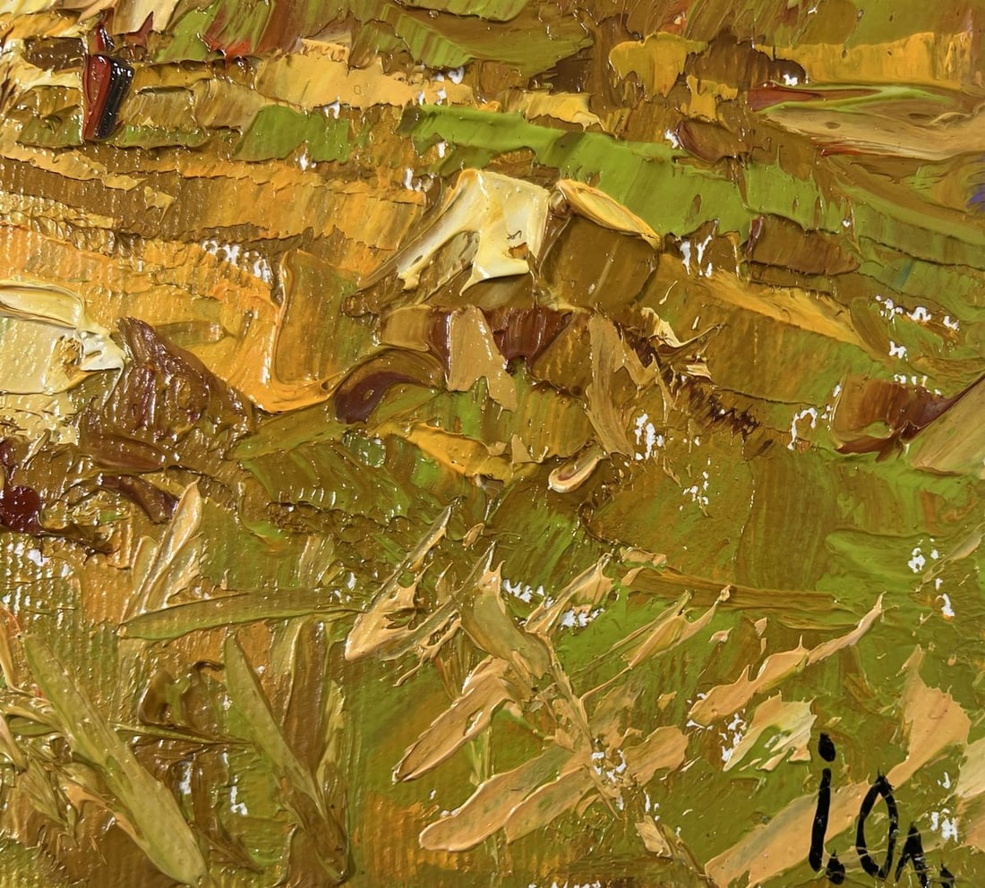 Oil painting Work in the field Alex Kalenyuk - 5
