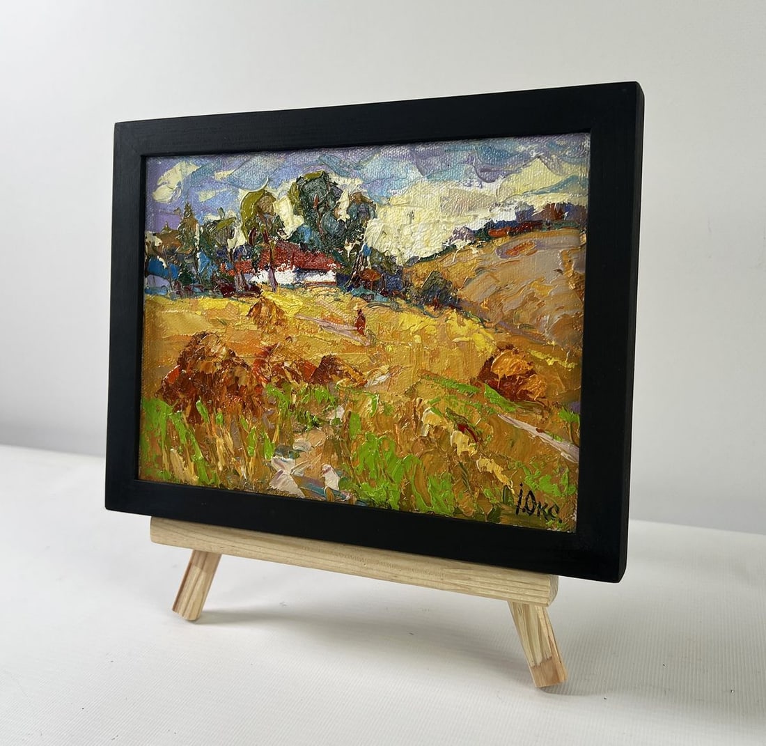 Oil painting Edge of the village Oksana Kalenyuk - 2