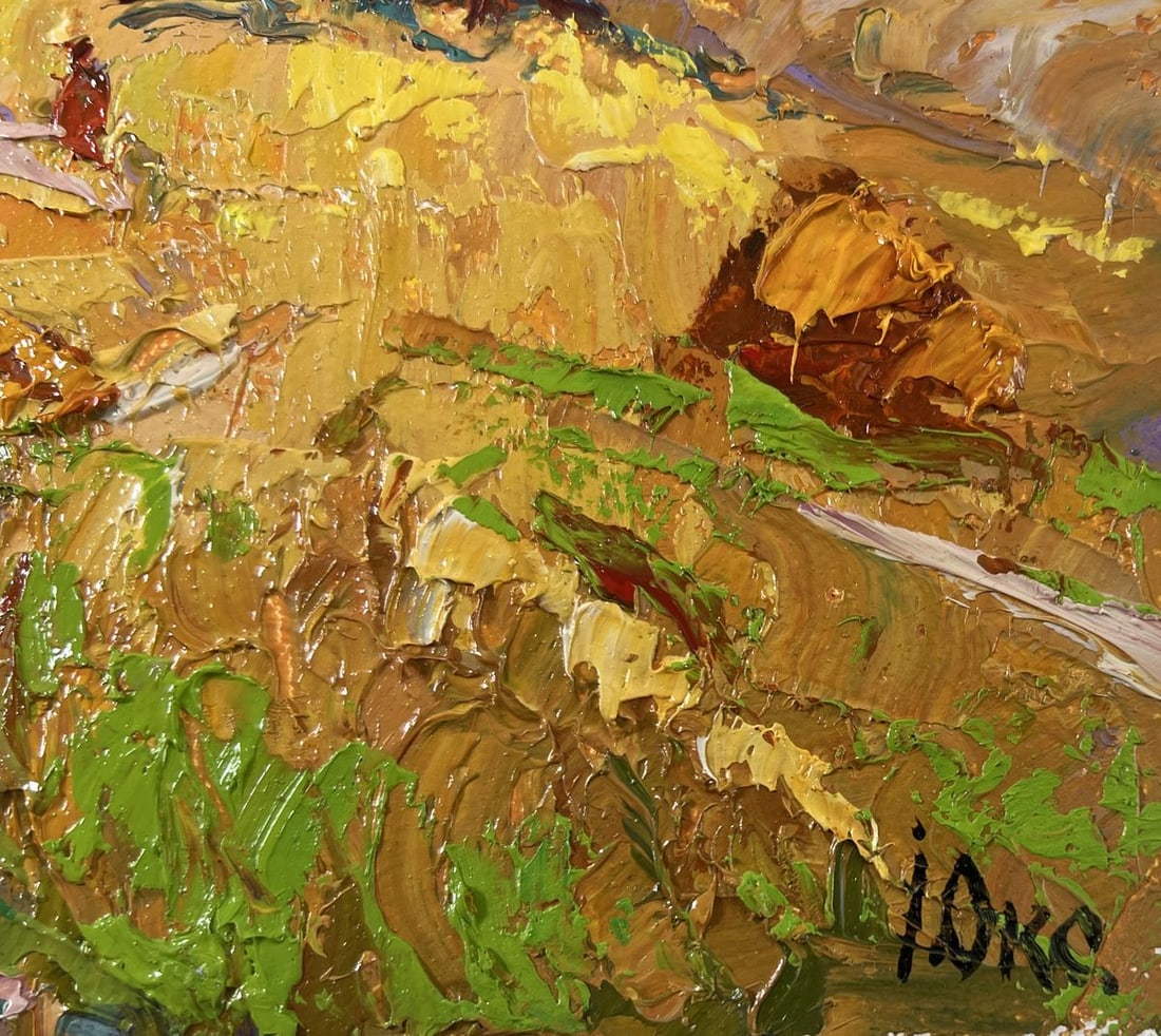 Oil painting Edge of the village Oksana Kalenyuk - 5
