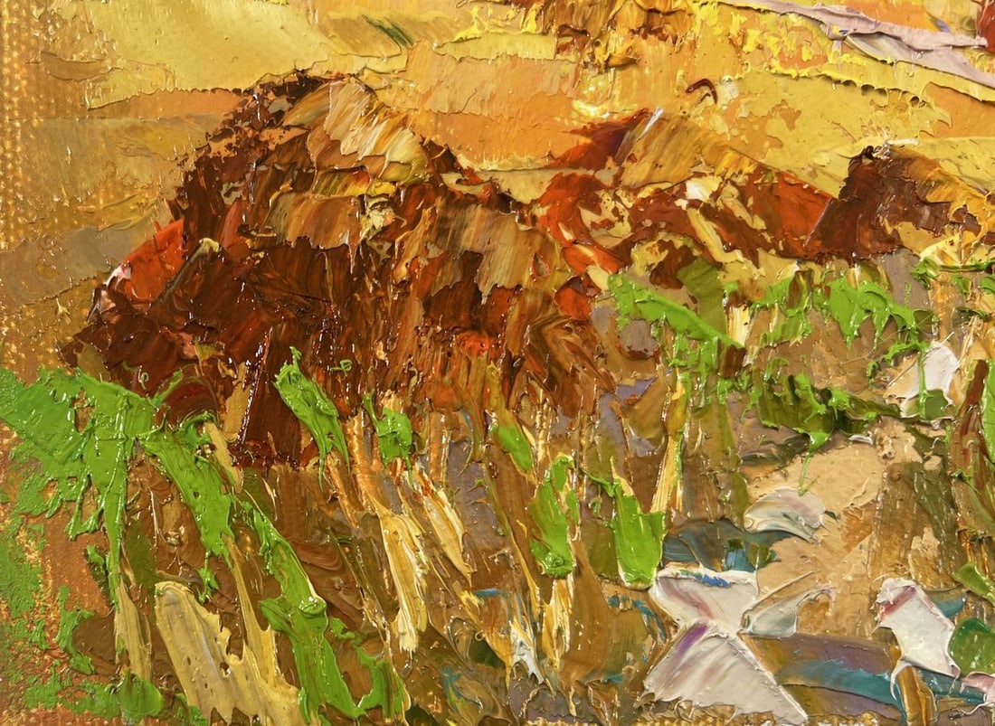 Oil painting Edge of the village Oksana Kalenyuk - 6