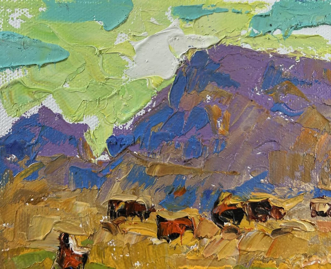 Oil painting Winds over the steppe Alex Kalenyuk - 7
