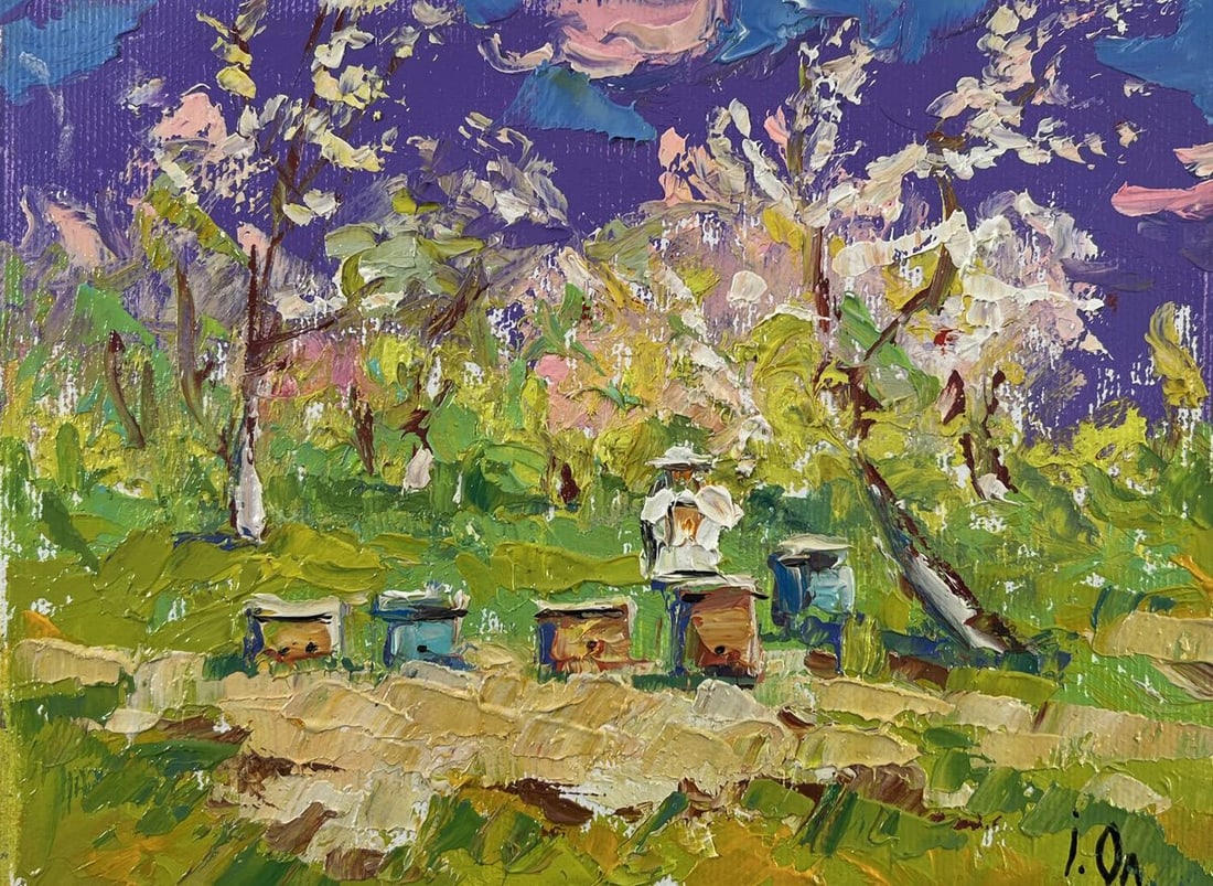 Oil painting Breath of spring Alex Kalenyuk - 3