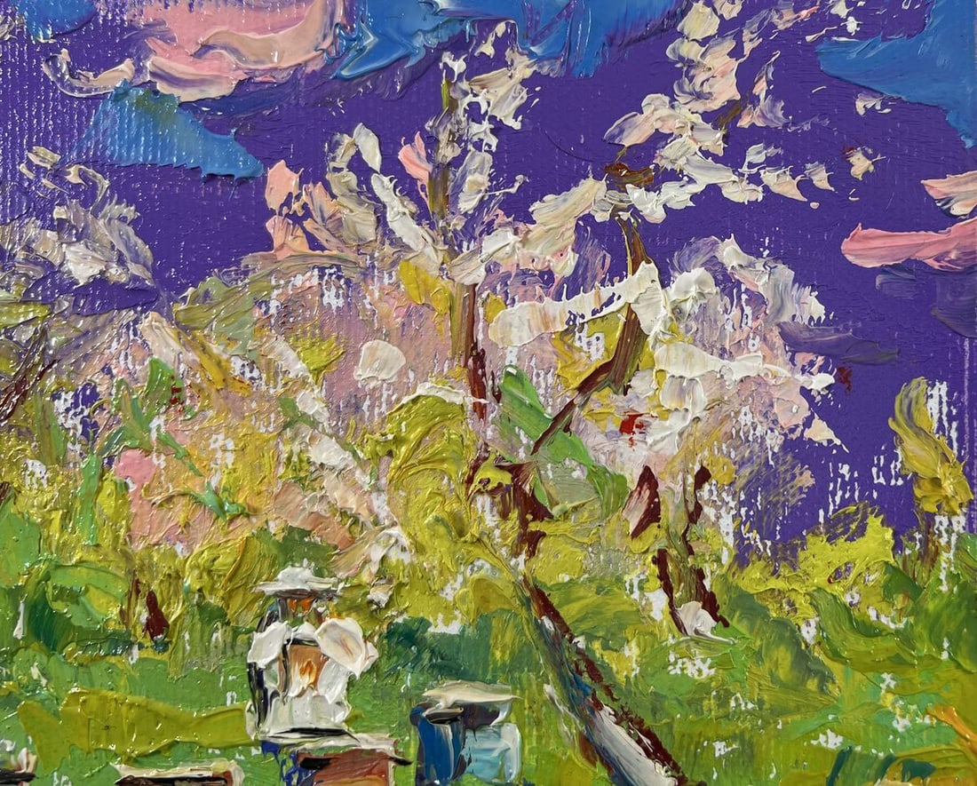 Oil painting Breath of spring Alex Kalenyuk - 4