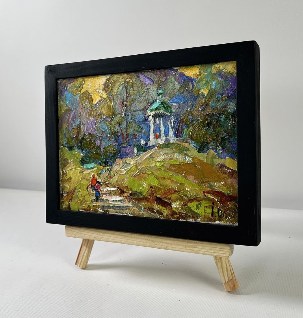 Oil painting Silence surrounded by nature Alex Kalenyuk - 2