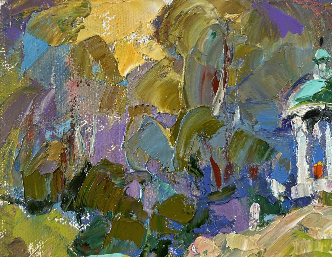 Oil painting Silence surrounded by nature Alex Kalenyuk - 7
