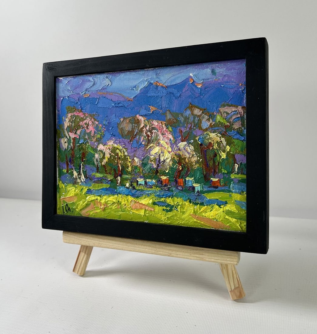 Oil painting Spring in the village Alex Kalenyuk - 2