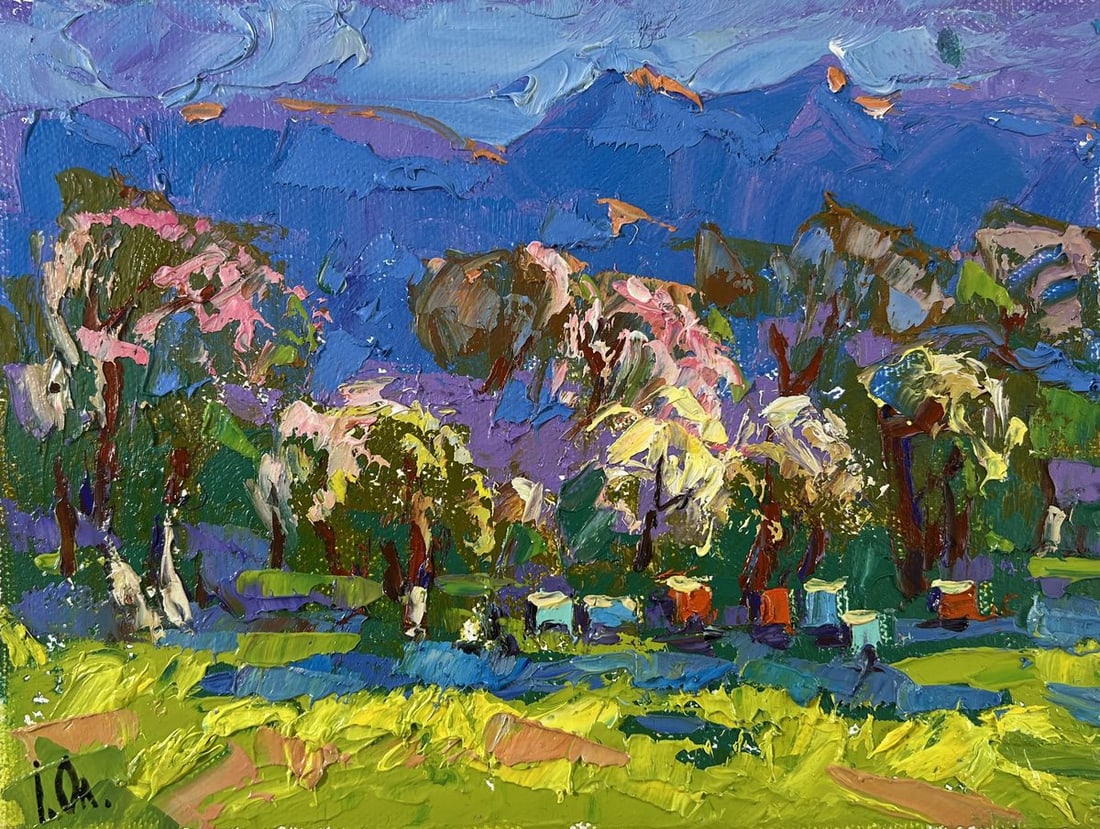 Oil painting Spring in the village Alex Kalenyuk - 3