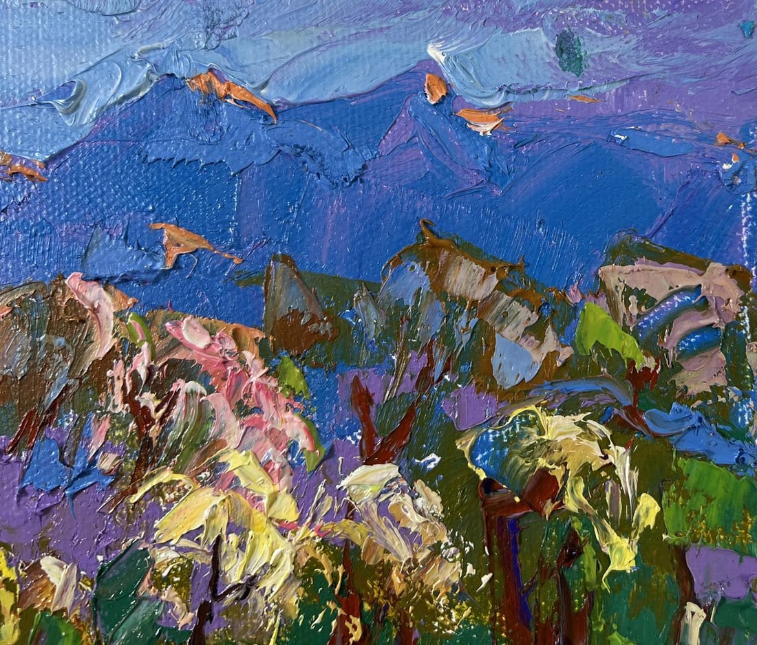 Oil painting Spring in the village Alex Kalenyuk - 4