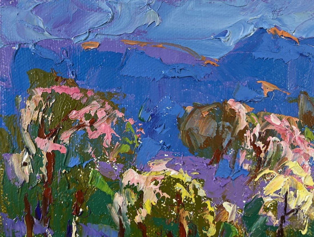 Oil painting Spring in the village Alex Kalenyuk - 7
