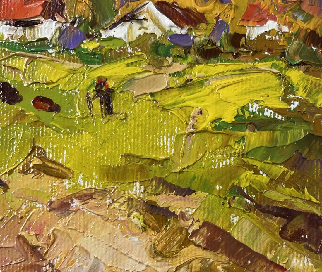 Oil painting Sunny day outside the village Alex Kalenyuk - 5