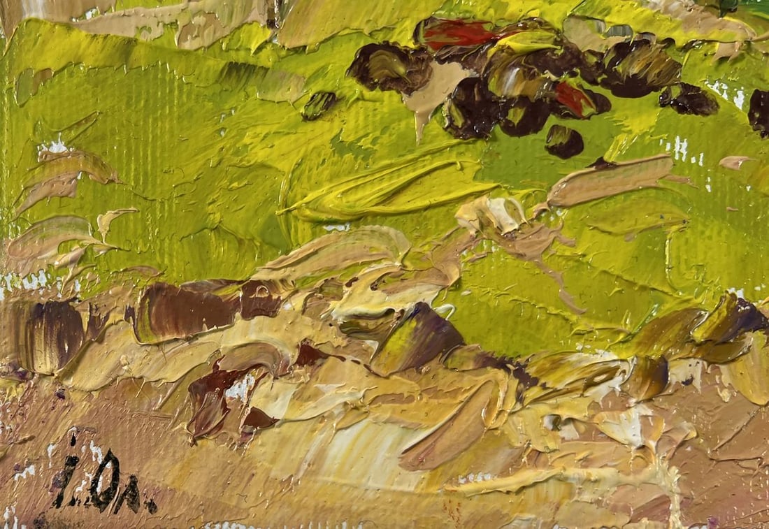 Oil painting Sunny day outside the village Alex Kalenyuk - 6