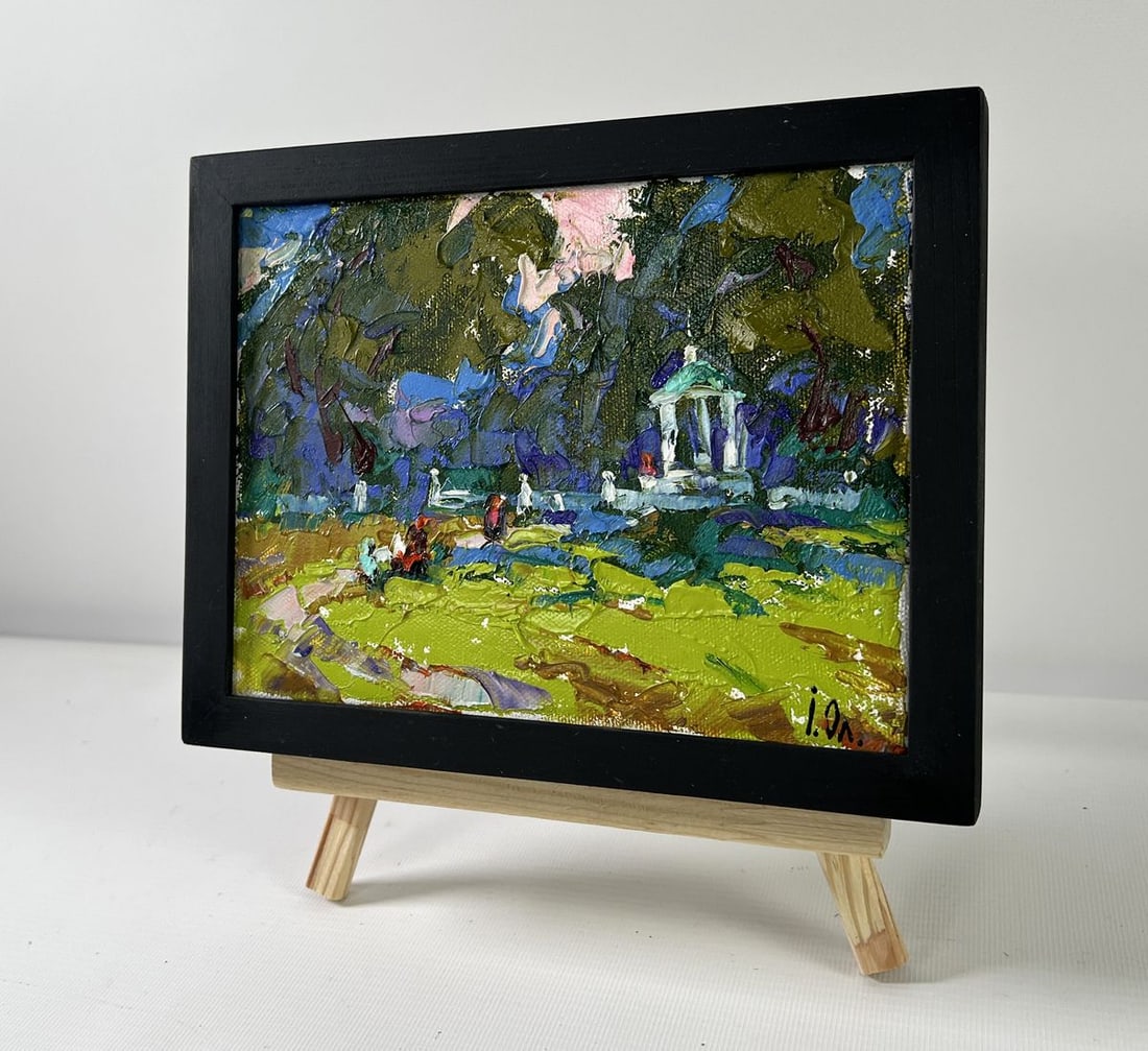 Oil painting A walk in the park Alex Kalenyuk - 2