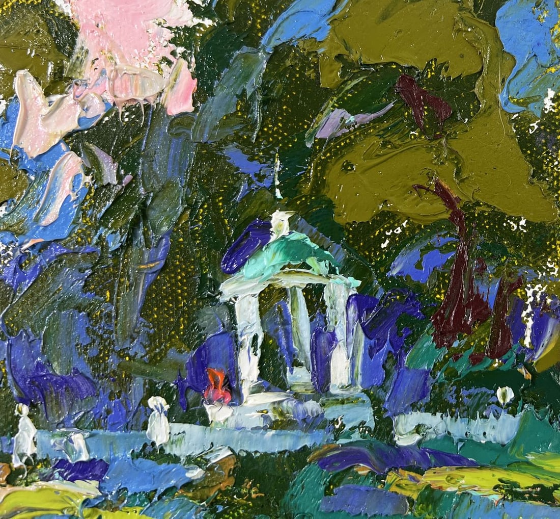 Oil painting A walk in the park Alex Kalenyuk - 4