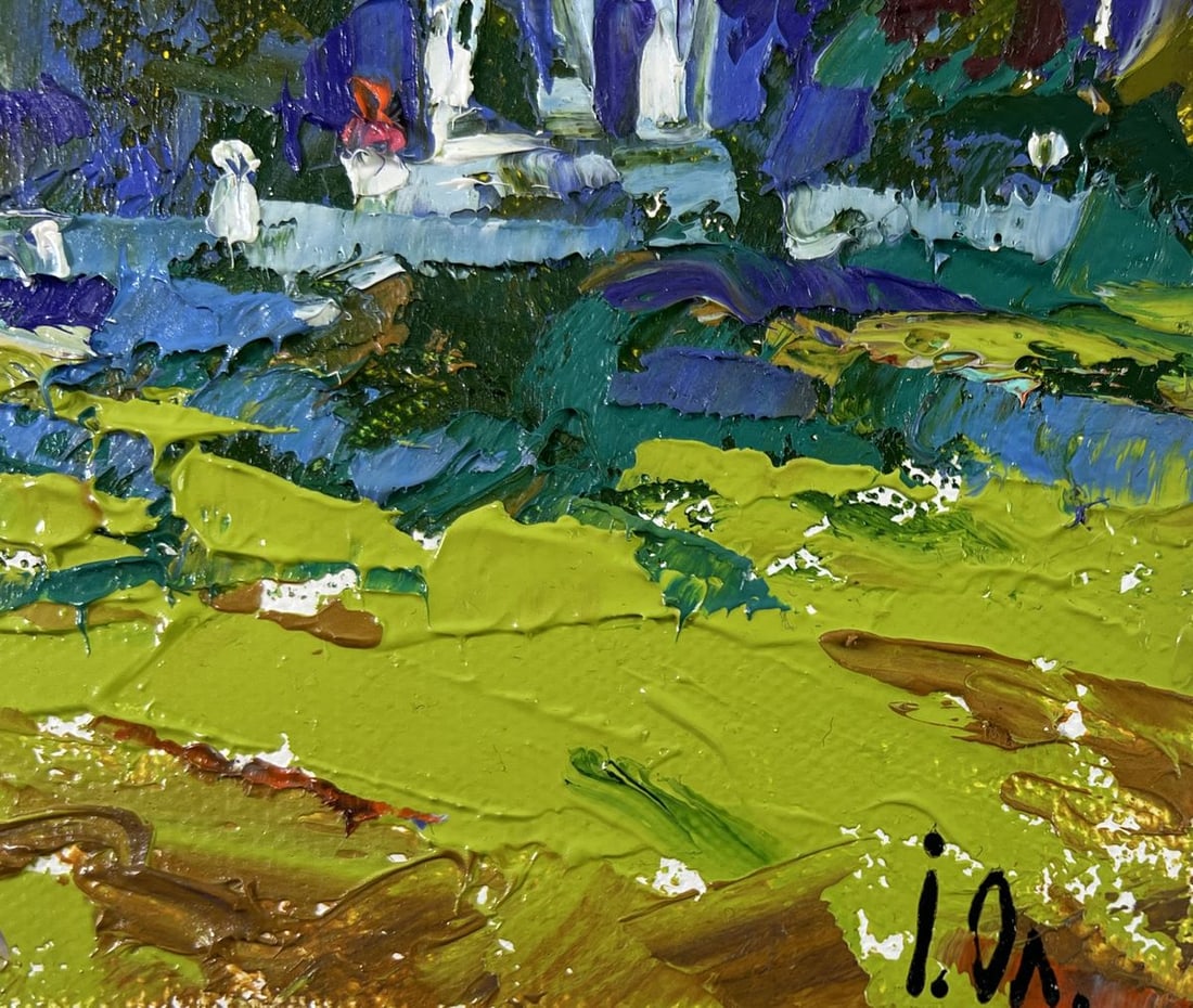 Oil painting A walk in the park Alex Kalenyuk - 5