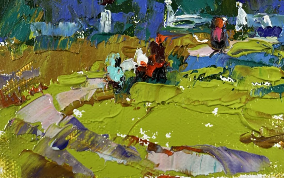 Oil painting A walk in the park Alex Kalenyuk - 6