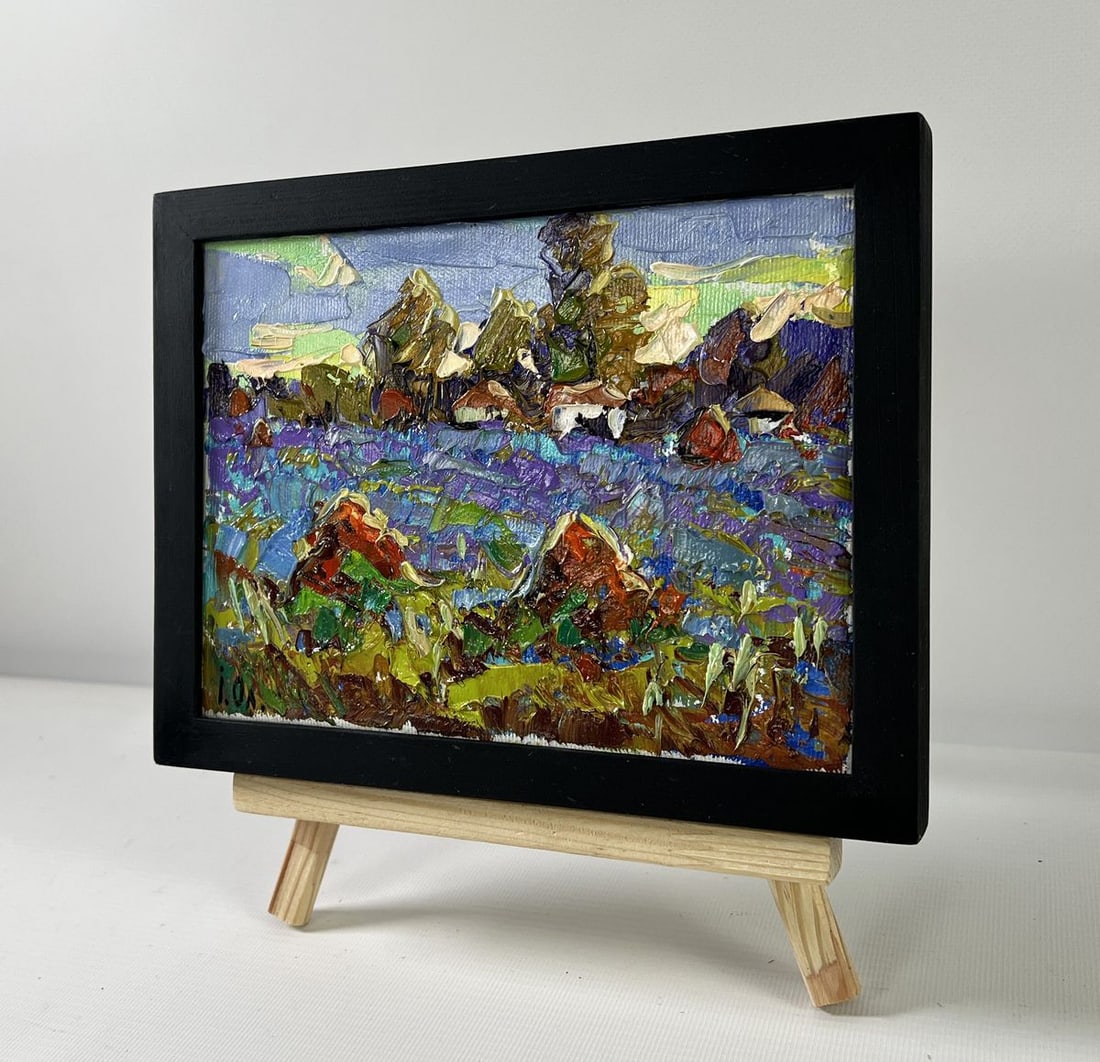 Oil painting Edge of the Village Alex Kalenyuk - 2