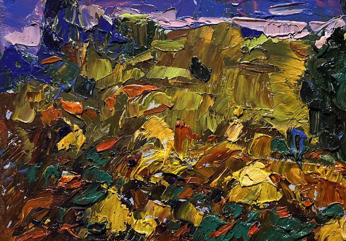 Oil painting The edge of a plowed field Alex Kalenyuk - 7