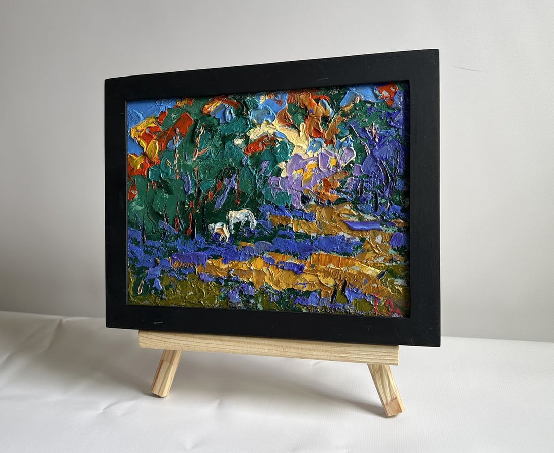 Oil painting In a forest clearing Alex Kalenyuk - 2