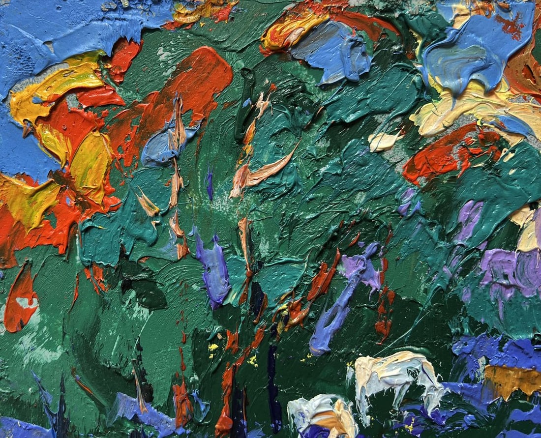 Oil painting In a forest clearing Alex Kalenyuk - 4
