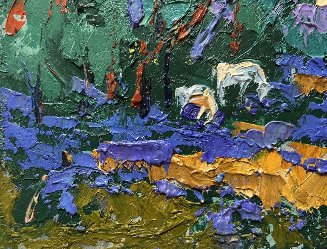 Oil painting In a forest clearing Alex Kalenyuk - 5