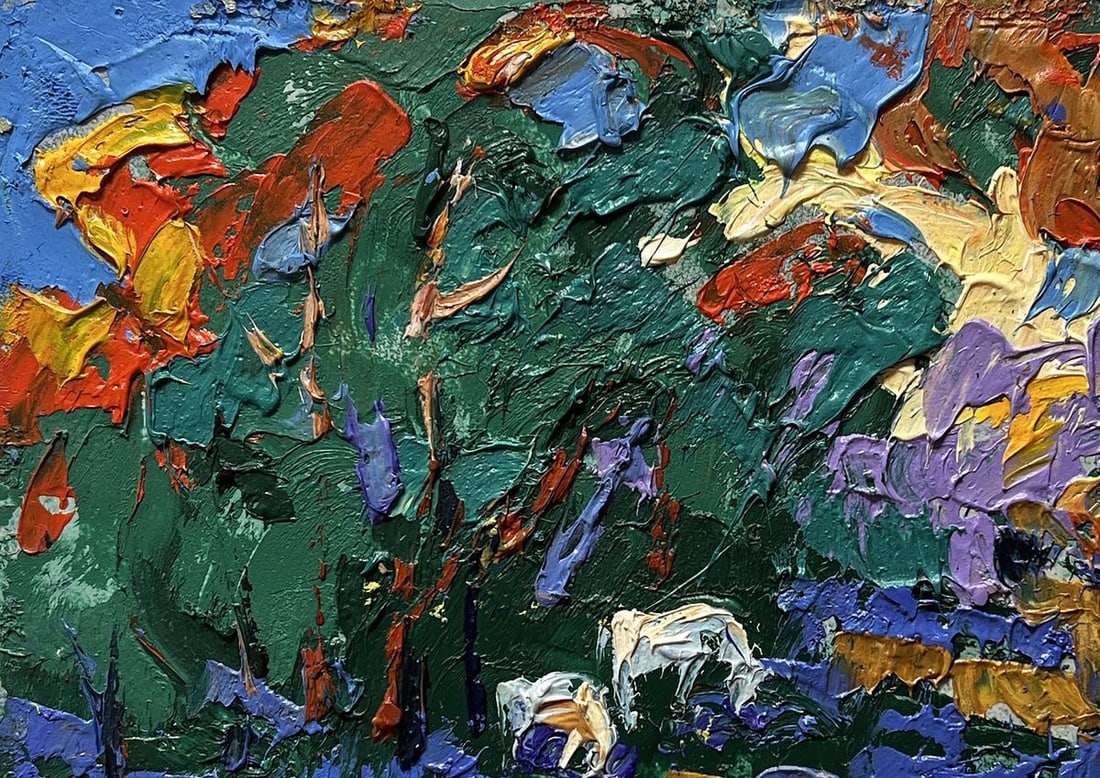 Oil painting In a forest clearing Alex Kalenyuk - 7